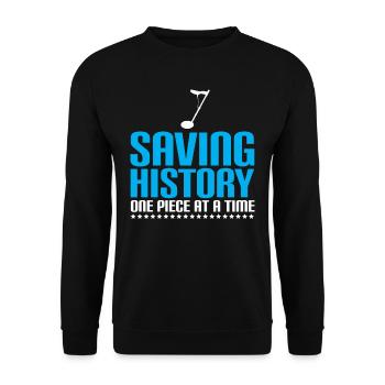 Metal detector treasure hunt story gift idea - Unisex Sweatshirt - black - Front - Alina (178cm) & Michal (187cm)