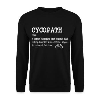 CYCOPATH Vélo de route, vélo de montagne et cadeau - Sweat-shirt Unisexe - noir - Devant - Alina (178cm) & Michal (187cm)