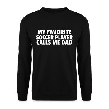 Football soccer player Footballer player gift - Unisex Sweatshirt - black - Front - Alina (178cm) & Michal (187cm)