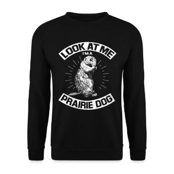 Prairie dog - Unisex Sweatshirt - black - Front - Alina (178cm) & Michal (187cm)