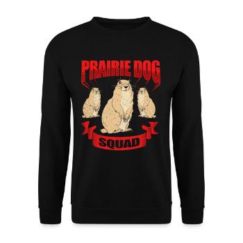 Prairie dog - Unisex Sweatshirt - black - Front - Alina (178cm) & Michal (187cm)