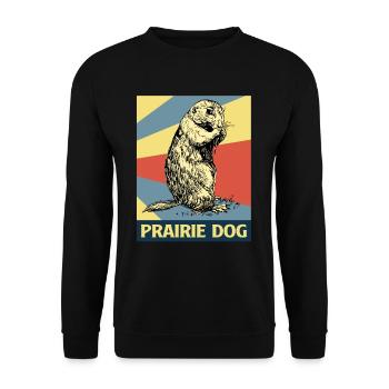Écureuil de terre Prairies Marmottes Prairies rongeurs - Sweat-shirt Unisexe - noir - Devant - Alina (178cm) & Michal (187cm)