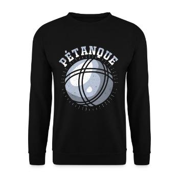 Pétanque - Unisex Pullover - Schwarz - Vorne - Alina (178cm) & Michal (187cm)