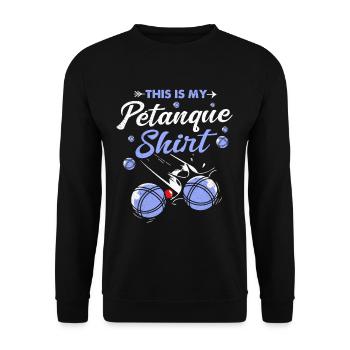 Pétanque - Unisex Pullover - Schwarz - Vorne - Alina (178cm) & Michal (187cm)