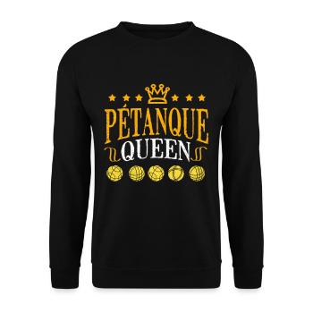Pétanque - Unisex Pullover - Schwarz - Vorne - Alina (178cm) & Michal (187cm)