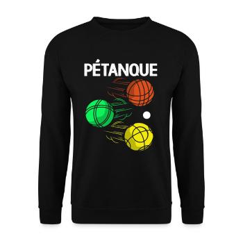 Pétanque Bocce Raffa Boule Sport Ball Petanque - Unisex Sweatshirt - black - Front - Alina (178cm) & Michal (187cm)