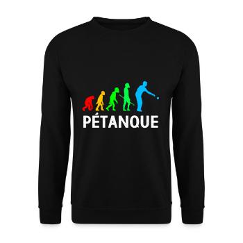 Pétanque Bocce Raffa Boule Sport Ball Petanque - Unisex Sweatshirt - black - Front - Alina (178cm) & Michal (187cm)