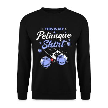 Pétanque Bocce Raffa Boule Sport Ball Petanque - Unisex Sweatshirt - black - Front - Alina (178cm) & Michal (187cm)