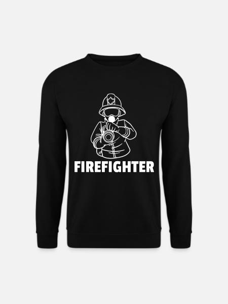 Feuerwehr Feuerwehrmann Dad Papa Feuer Geschenk - Unisex Pullover - Schwarz