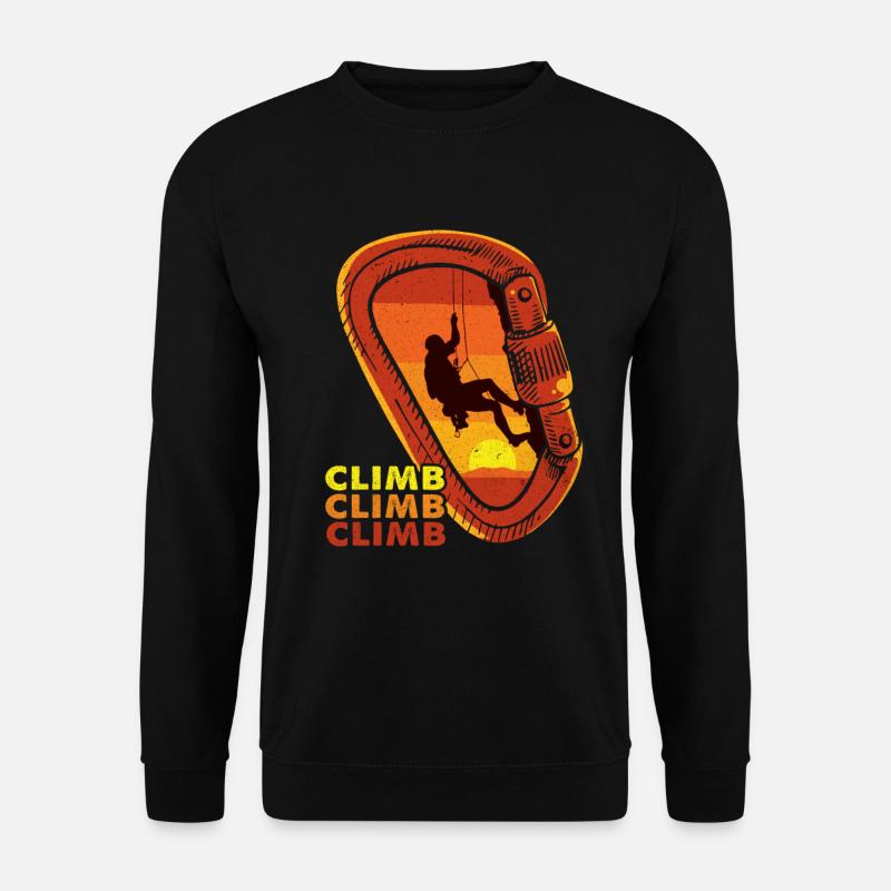 Klettern - Unisex Pullover - Schwarz