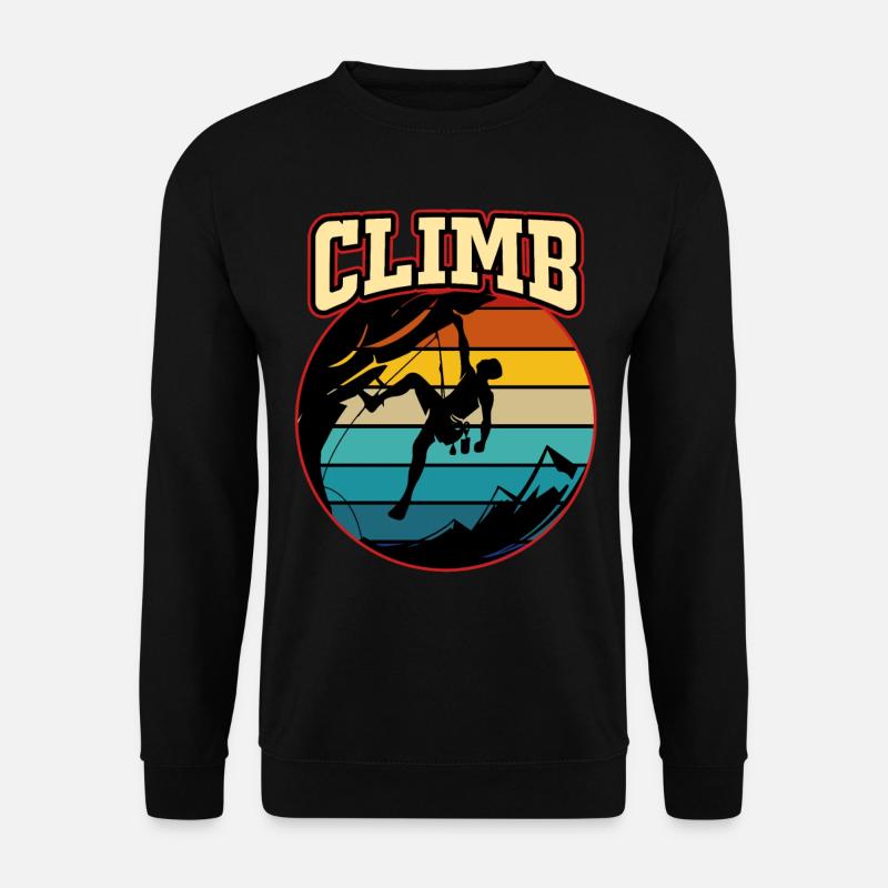 Escalada Escalada Escalada Montaña Roca Deporte - Sudadera unisex - negro