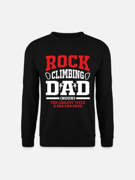 Climbing Climber Climbing Wall Mountain Rock Sport - Unisex Sweatshirt - black