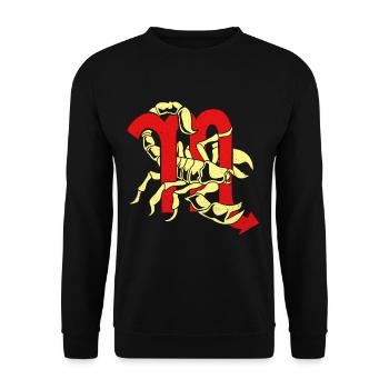 Scorpion - Unisex Sweatshirt - black - Front - Alina (178cm) & Michal (187cm)