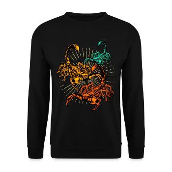 Scorpion - Unisex Sweatshirt - black - Front - Alina (178cm) & Michal (187cm)