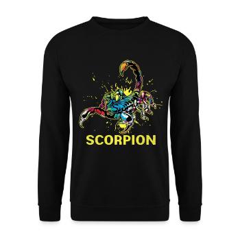 Scorpion - Unisex Sweatshirt - black - Front - Alina (178cm) & Michal (187cm)