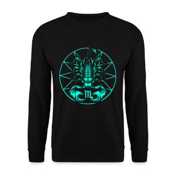 Skorpion Sternzeichen Horoskop Insekt Astrologie - Unisex Pullover - Schwarz - Vorne - Alina (178cm) & Michal (187cm)