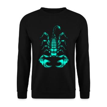 Skorpion Sternzeichen Horoskop Insekt Astrologie - Unisex Pullover - Schwarz - Vorne - Alina (178cm) & Michal (187cm)