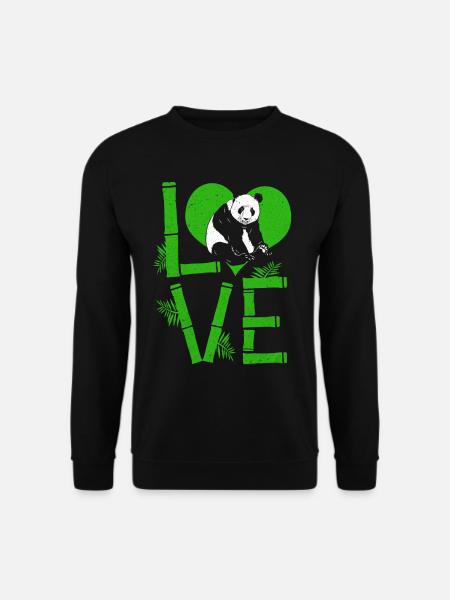 Panda - Sweat-shirt Unisexe - noir