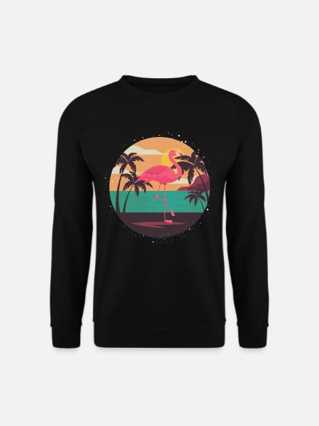 Flamingo - Sweat-shirt Unisexe - noir