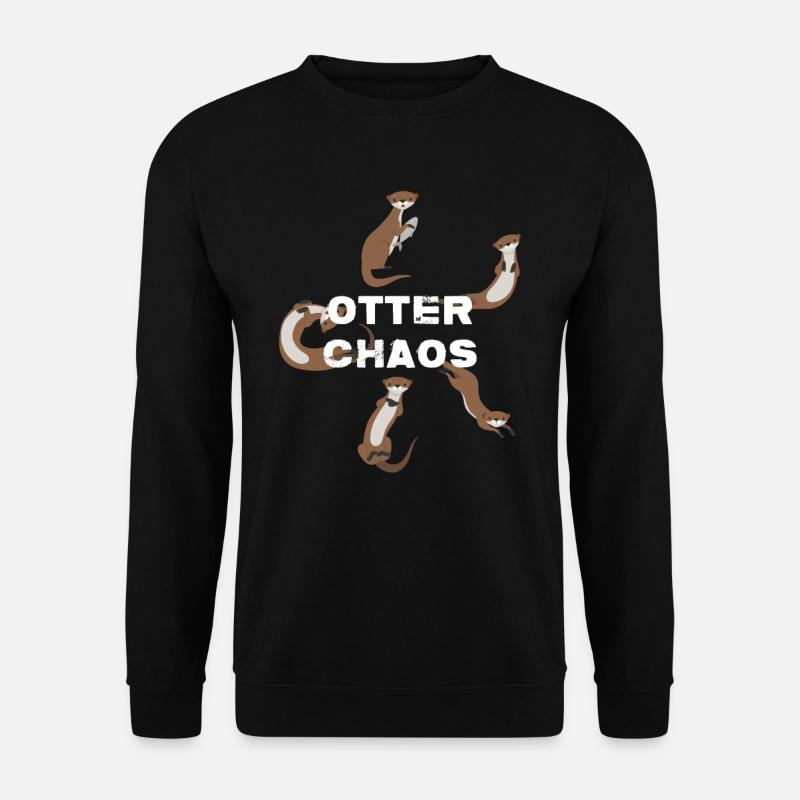 Otter Chaos - Unisex Pullover - Schwarz