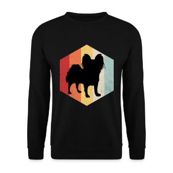 Papillon - Unisex Sweatshirt - black - Front - Alina (178cm) & Michal (187cm)