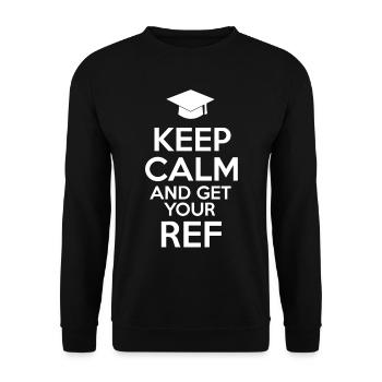 Referendariat Lehrer Lehrerin Geschenk Idee - Unisex Pullover - Schwarz - Vorne - Alina (178cm) & Michal (187cm)