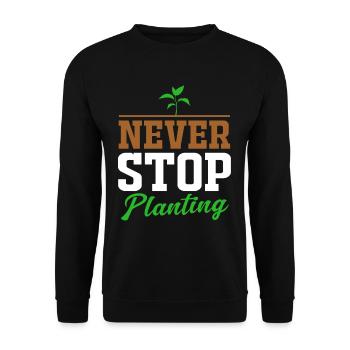Garten Gartenarbeit Gartenbau Floristin Gärtner - Unisex Pullover - Schwarz - Vorne - Alina (178cm) & Michal (187cm)