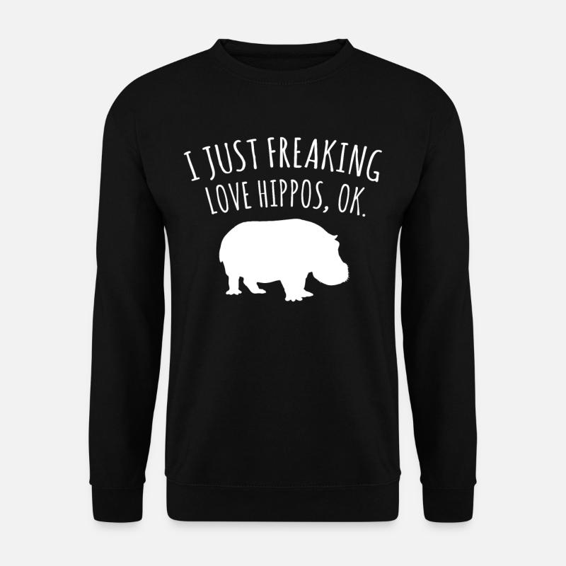 Hippopotamus Savannah - Unisex Sweatshirt - black