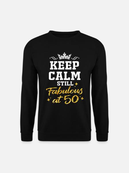 Birthday 50 Gift Born 1969 Fifty Bday - Unisex Sweatshirt - black