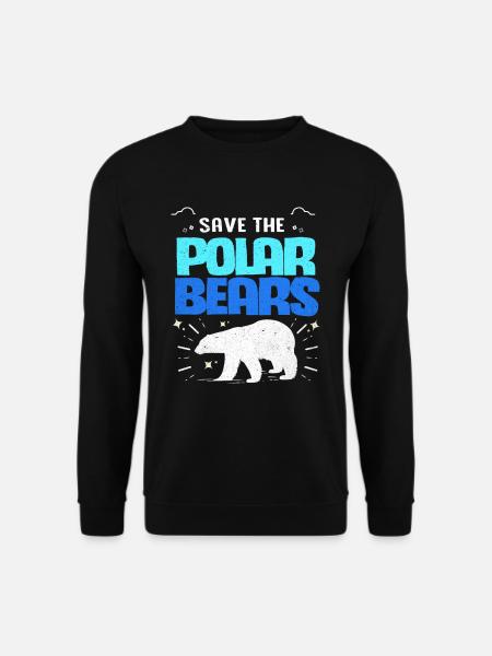 Polar bear - Unisex Sweatshirt - black
