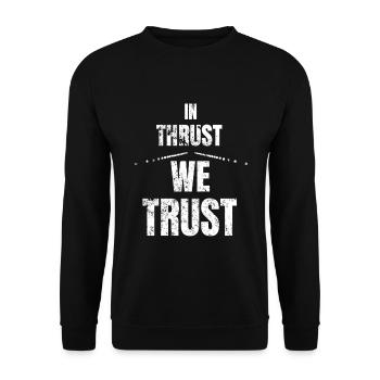Pilot co-pilot captain gift idea Father's Day - Unisex Sweatshirt - black - Front - Alina (178cm) & Michal (187cm)