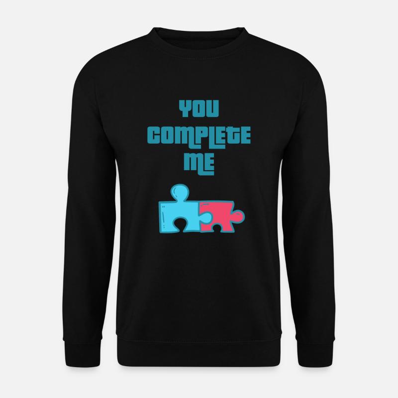 Love puzzle love puzzle - Unisex Sweatshirt - black