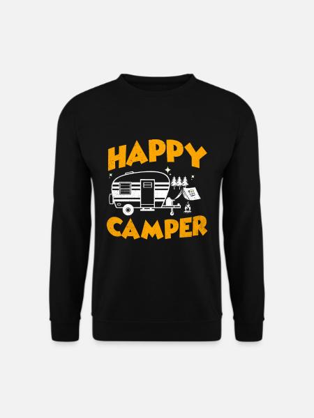 Camping - Unisex Pullover - Schwarz