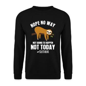 indolence - Sweat-shirt Unisexe - noir - Devant - Alina (178cm) & Michal (187cm)