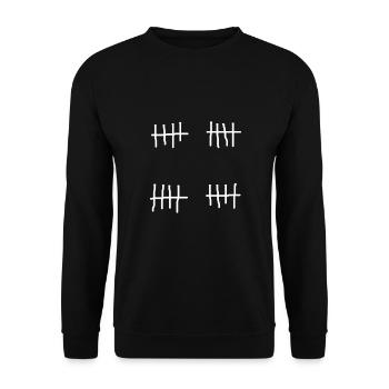 20ème cadeau d'anniversaire - Sweat-shirt Unisexe - noir - Devant - Alina (178cm) & Michal (187cm)