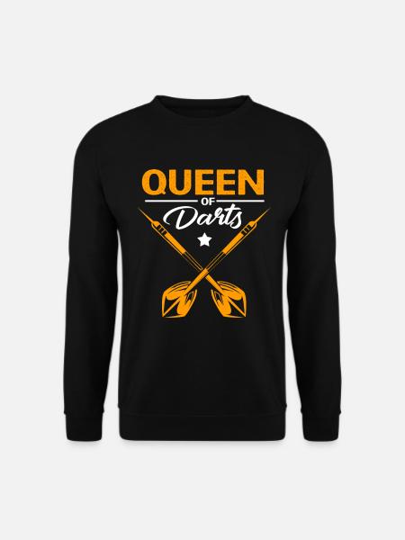 Dart Team Dartboard Dartpfeil Bullseye Dartverein - Unisex Pullover - Schwarz