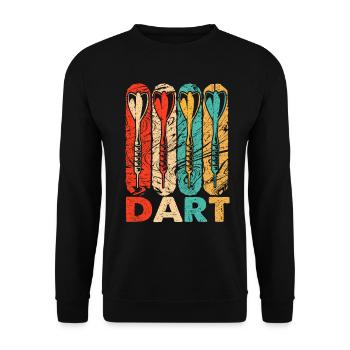 Dart - Unisex Pullover - Schwarz - Vorne - Alina (178cm) & Michal (187cm)