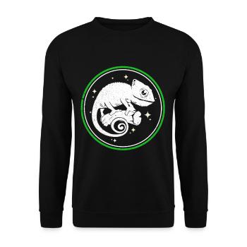 Chameleon - Unisex Sweatshirt - black - Front - Alina (178cm) & Michal (187cm)