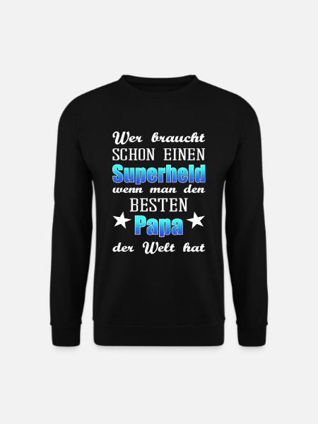 Geschenk für den besten Vater und Papa der Welt - Unisex Pullover - Schwarz