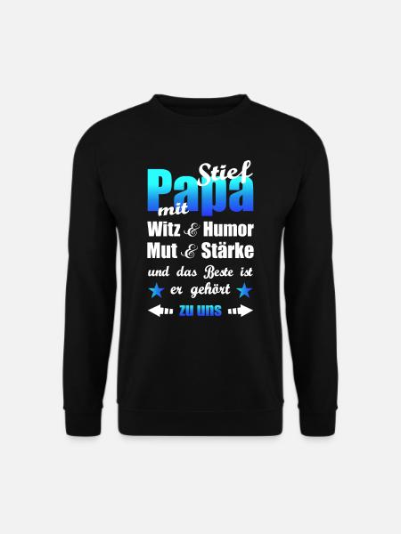 Geschenk für den besten Stiefpapa Stiefvater - Unisex Pullover - Schwarz