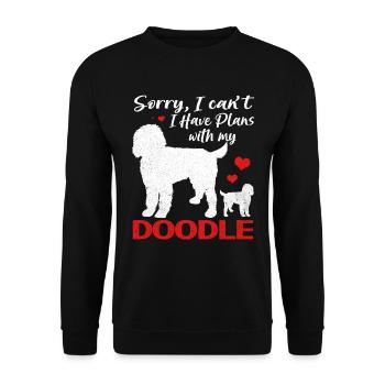 Doodle - Unisex Pullover - Schwarz - Vorne - Alina (178cm) & Michal (187cm)
