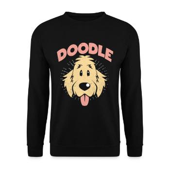 Doodle - Unisex Pullover - Schwarz - Vorne - Alina (178cm) & Michal (187cm)