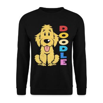 Doodle - Unisex Pullover - Schwarz - Vorne - Alina (178cm) & Michal (187cm)