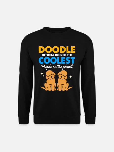 Doodle Hund Goldendoodle Golden Retriever Pudel - Unisex Pullover - Schwarz