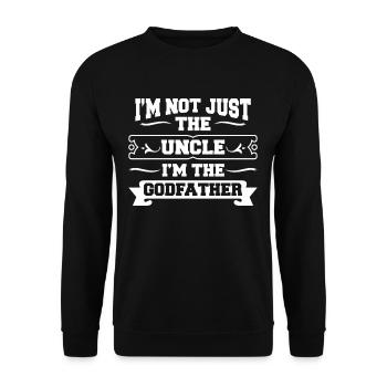 Je ne suis pas seulement l'oncle, je suis le parrain - Sweat-shirt Unisexe - noir - Devant - Alina (178cm) & Michal (187cm)