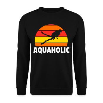 Diving Diver Dive Scuba Diver Gift - Unisex Sweatshirt - black - Front - Alina (178cm) & Michal (187cm)