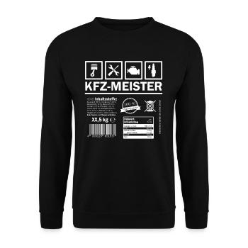 Maître automobile - Pictogramme et icône idée cadeau - Sweat-shirt Unisexe - noir - Devant - Alina (178cm) & Michal (187cm)