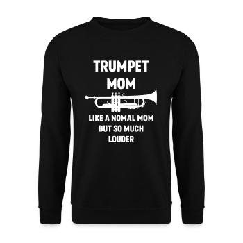 Trumpet Mom Trumpet - Unisex Sweatshirt - black - Front - Alina (178cm) & Michal (187cm)