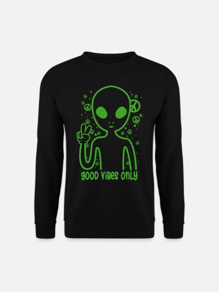 Alien Peace Peace Day - Sweat-shirt Unisexe - noir
