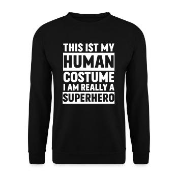Halloween costume funny gift - Unisex Sweatshirt - black - Front - Alina (178cm) & Michal (187cm)